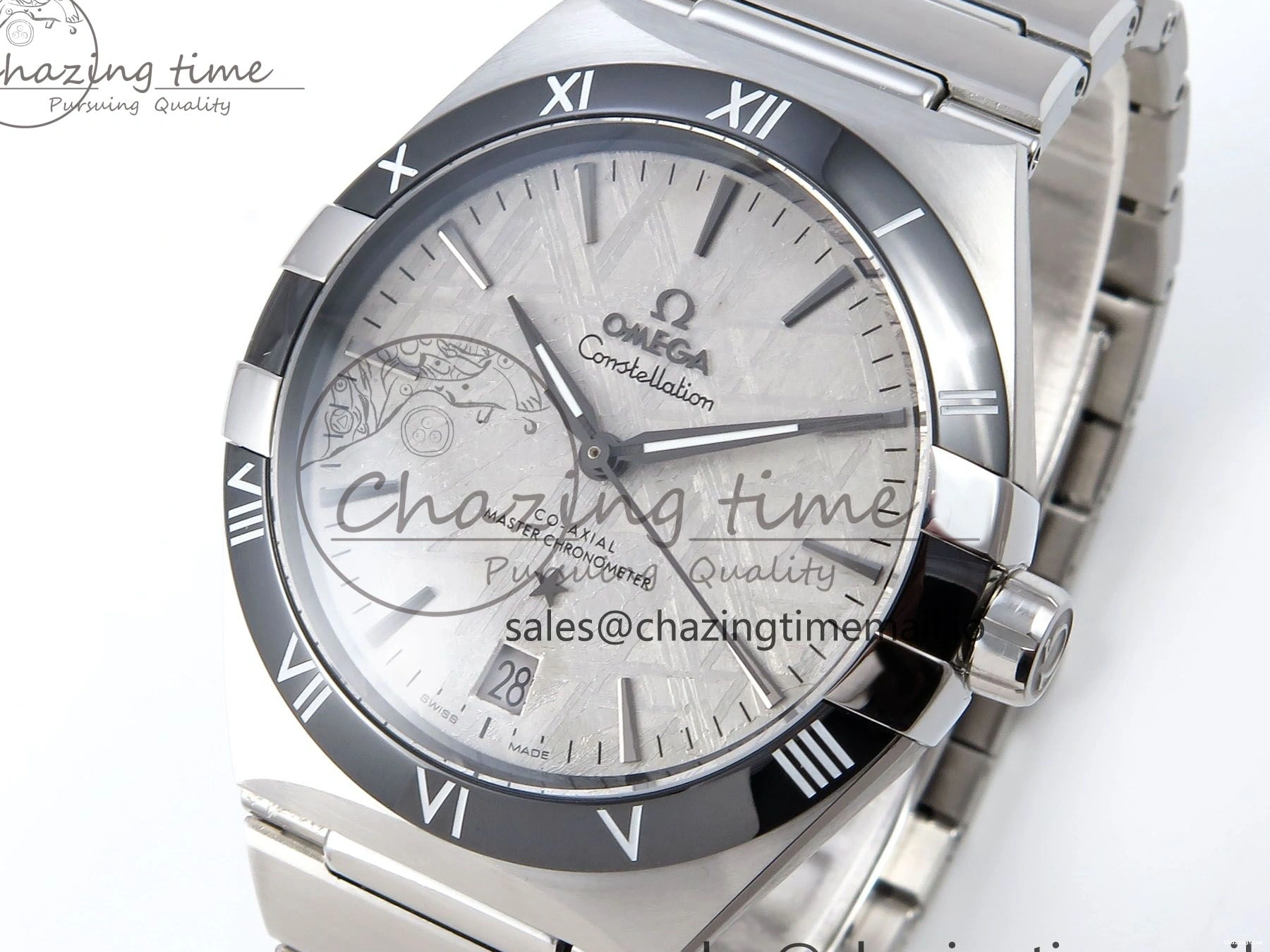 0116 Constellation 41mm SS ASWF 1:1 Best Edition Gray Dial on SS Bracelet A Breathable 7696